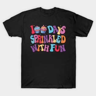 100 Days Sprinkled With Fun Cupcake 100th Day of School T-Shirt